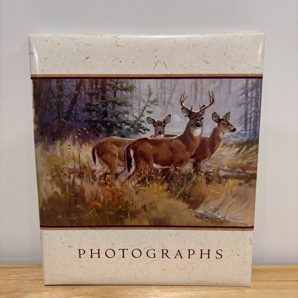 Hallmark Photo Album Create Your Own Scrapbook Whitetail‎ Deer By Rosemary New